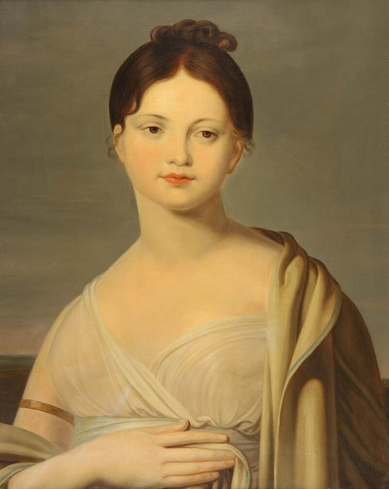 Неизвестный художник «Портрет княгини Екатерины Павловны Багратион, ур. графини Сковронской» / Тверская областная картинная галерея