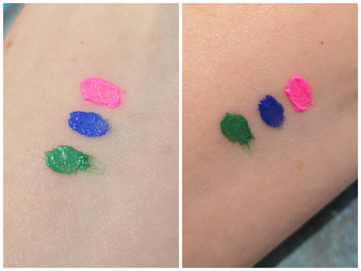 При ярком свете и немного в тени