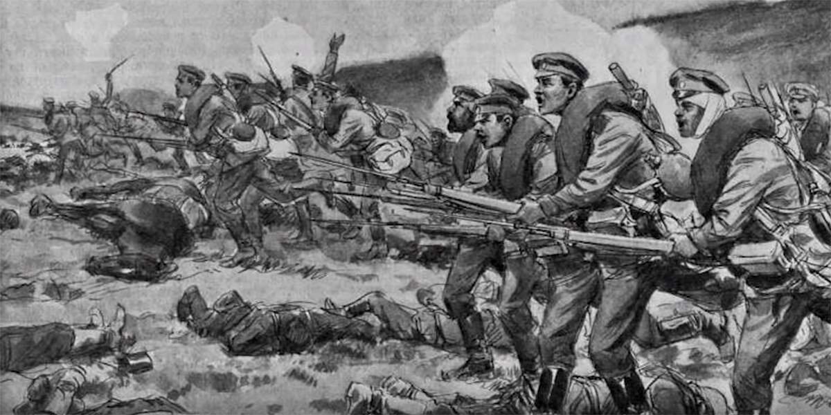 Битва читай. Штыковая атака русской пехоты. Бои под Ломжей 1915. Джафаров атака мертвецов