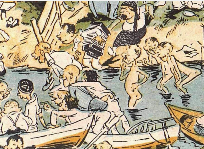 Художник А.Малеинов журнал "Крокодил" №30 1929 
