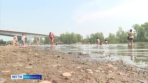 На пляже красноярска