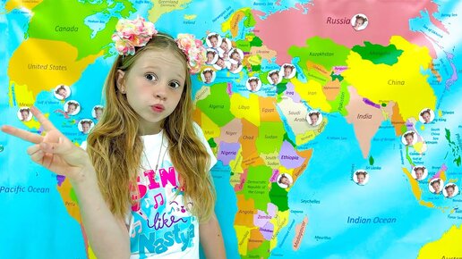 Nastya and her adventures around the world