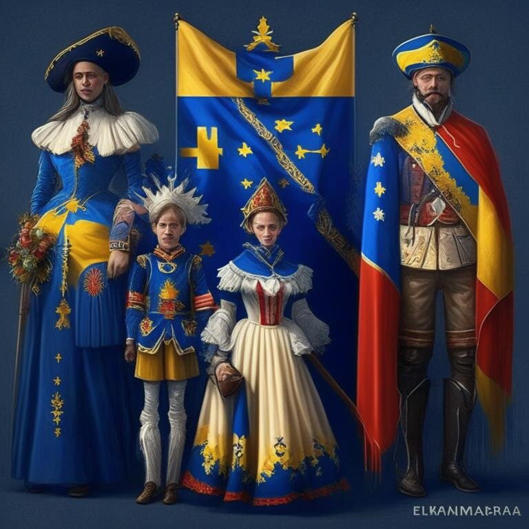 (этот ужасный ужас нарисовала  нейросетка от СБера "Кандинский" на запрос "Евросоюз")