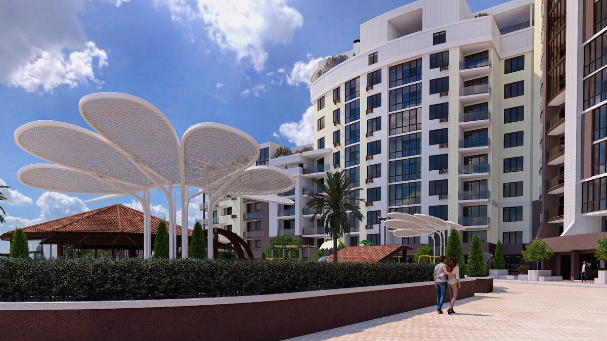 Жилой комплекс "Галерея", город Алушта. сдача II квартал 2025 год.