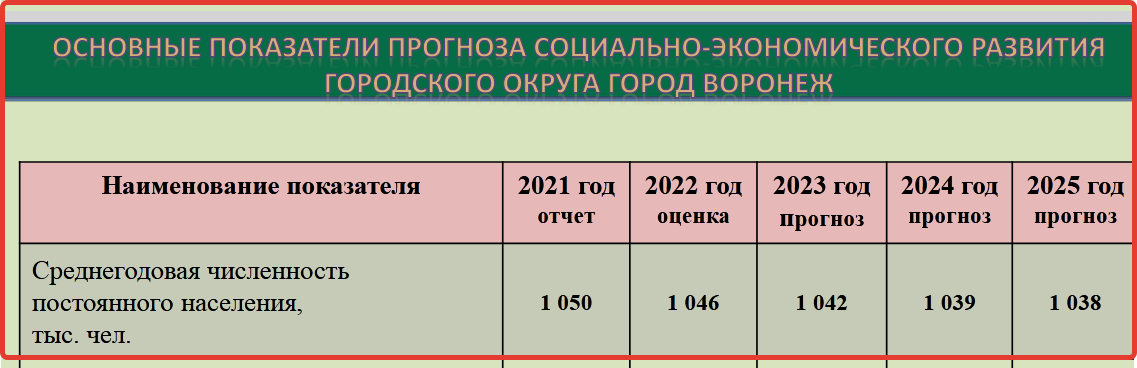 Население воронежа 2024 год