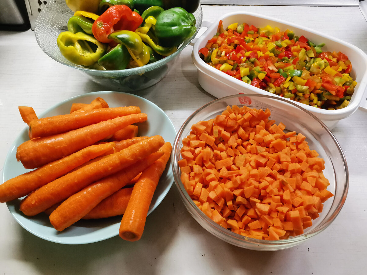 фото аж 2020 года, эти заморозки овощей я делала именно тогда. 