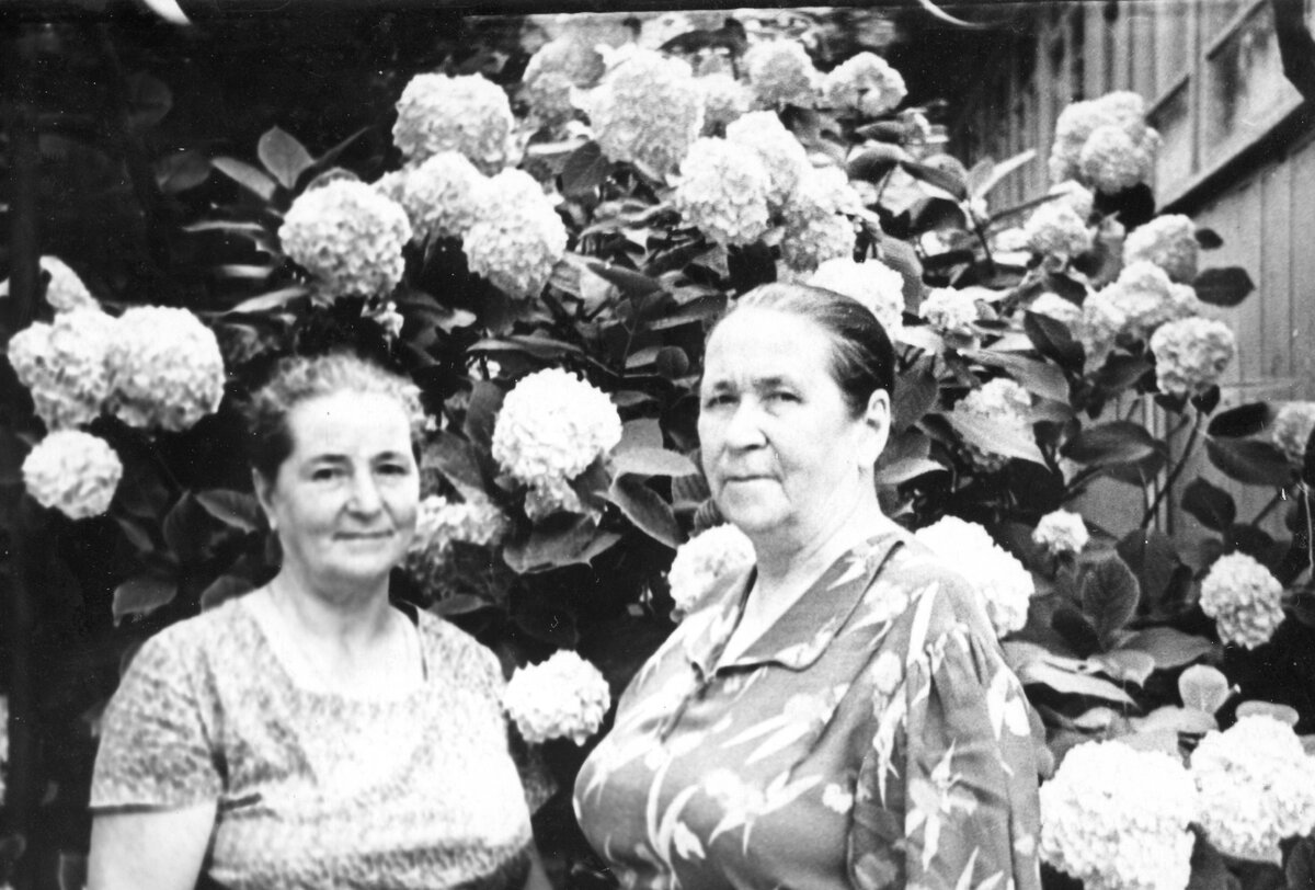 Они же, но старше. Теперь Юля слева, а  Катя - справа.