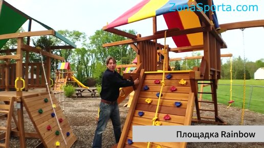 Сравнение детской площадки Rainbow Play Systems и обычной площадки