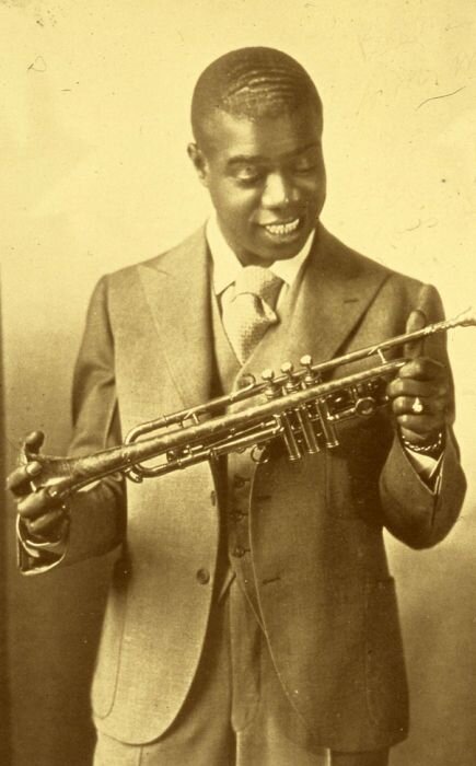 Луи Армстронг молодой. / Фото: www.pinimg.com