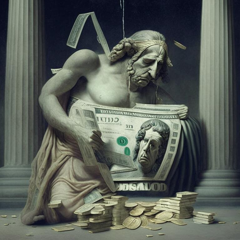  Фантазии искусственного интеллекта на тему мещанского отношения к деньгам