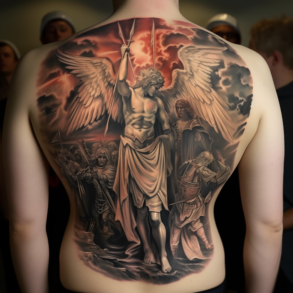 Тату - ангел-воин | Angel warrior tattoo, Archangel tattoo, Angel warrior