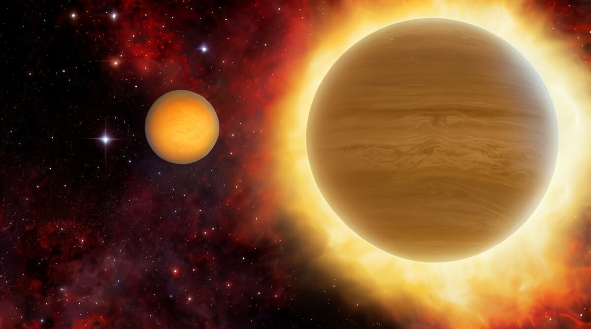 Сила термоядерных процессов внутри звезды преобладают над силой её гравитации. При таком раскладе сил звезда старается удержать вещество, рвущееся от неё в открытый космос. Звезда начинает расти (растягиваться) во все стороны, порой достигая невероятных размеров.