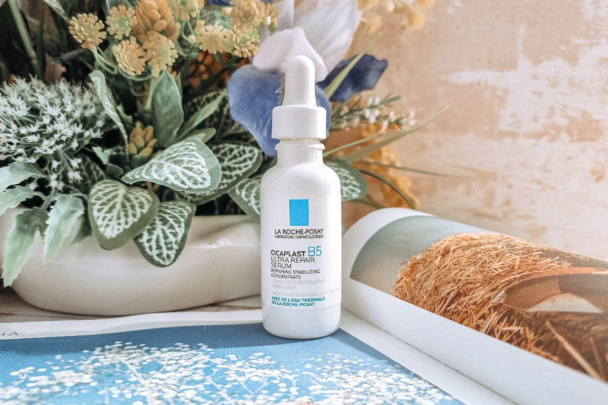 Как пример: Восстанавливающая сыворотка для кожи лица CICAPLAST B5 от La Roche-Posay с 10%-ным пантенолом в составе. Сама ей сейчас привожу в порядок кожу после отопительного сезона, вызвавшего под конец зимы обезвоженность