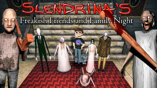 ФНАФ ИГРА СО ВСЕЙ БАНДОЙ ГРЕННИ ► FNAF Slendrina's Freakish Friends