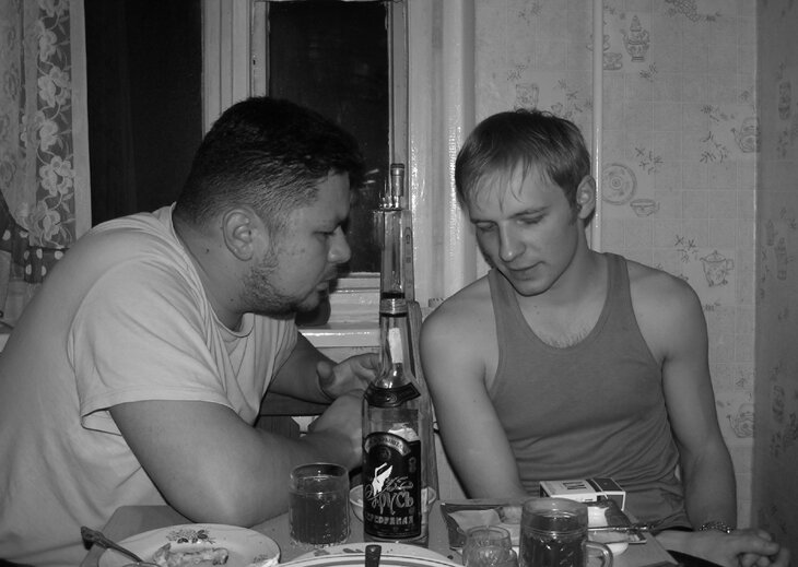 Пьяные мужики разговор