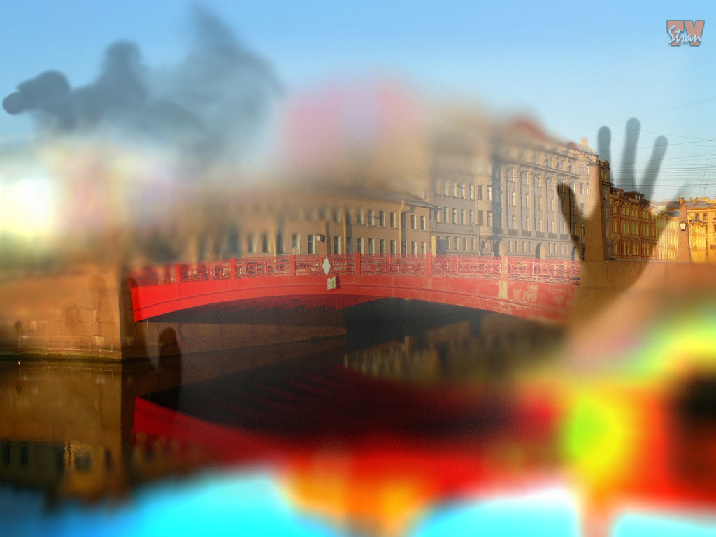 Санкт-Петербург. Река Мойка. Красный мост.