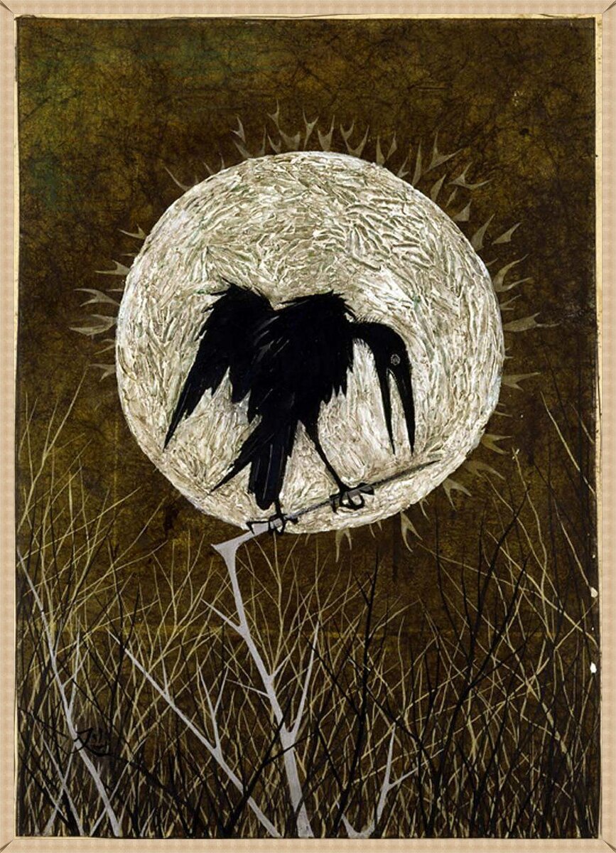 © Матазо Каяма (Kayama Matazō). Ворон.