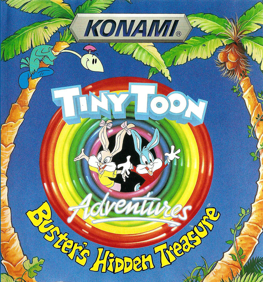 Скан рисунка оригинальной упаковки TTA: Buster's Hidden Treasure для региона USA.