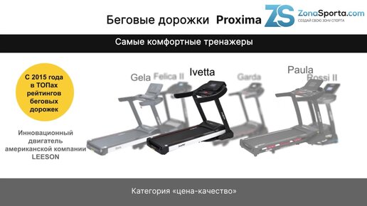 Беговые дорожки Proxima Fitness. Обзор