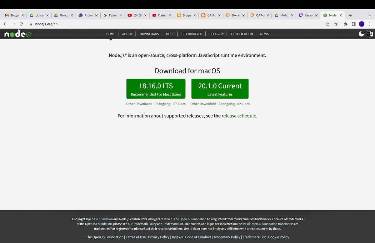 QA PUB | Как установить Javascript? Как установить Node.js? Программирование на Javascript на Mac