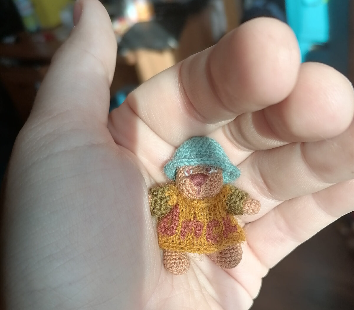 Вязаный мишка-омич) 