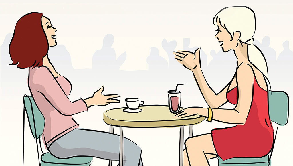 Пойдем разговор есть. Беседа рисунок. Разговор рисунок. Беседа за столом рисунок. Женщины разговаривают рисунок.