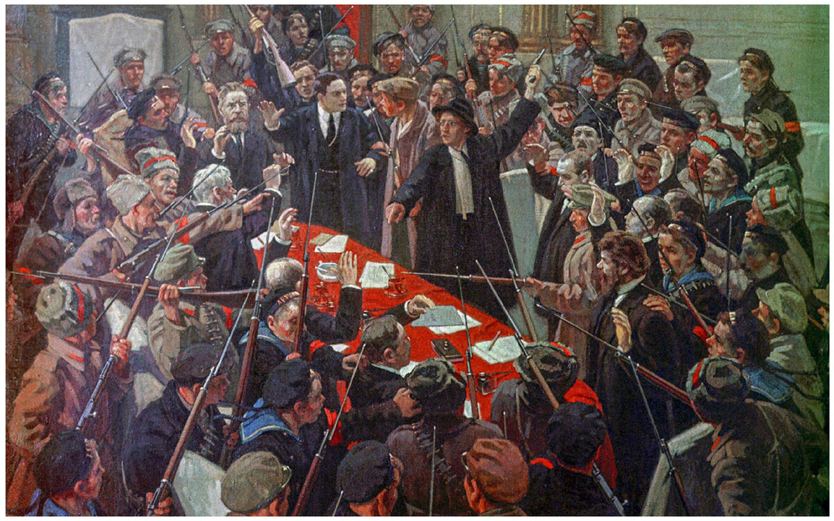 «Арест временного правительства» Михаил Соколов. Данная картинка из общедоступных ресурсов сети интернет принадлежит только ее авторам