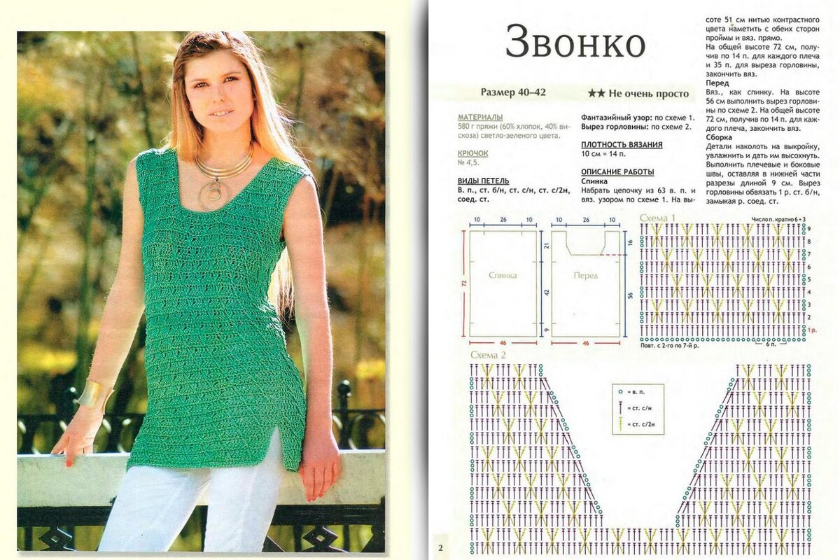 Туника крючком 