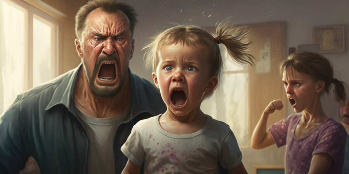 Иллюстрация, созданная искусственным интеллектом Midjourney для социальной кампании «Детство без жестокости!»