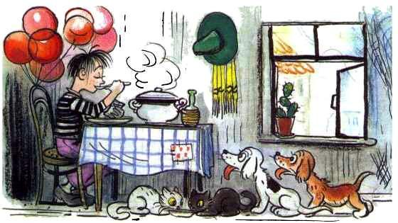 Владимир Сутеев, иллюстрация к сказке "Ренатино не летает по воскресеньям"