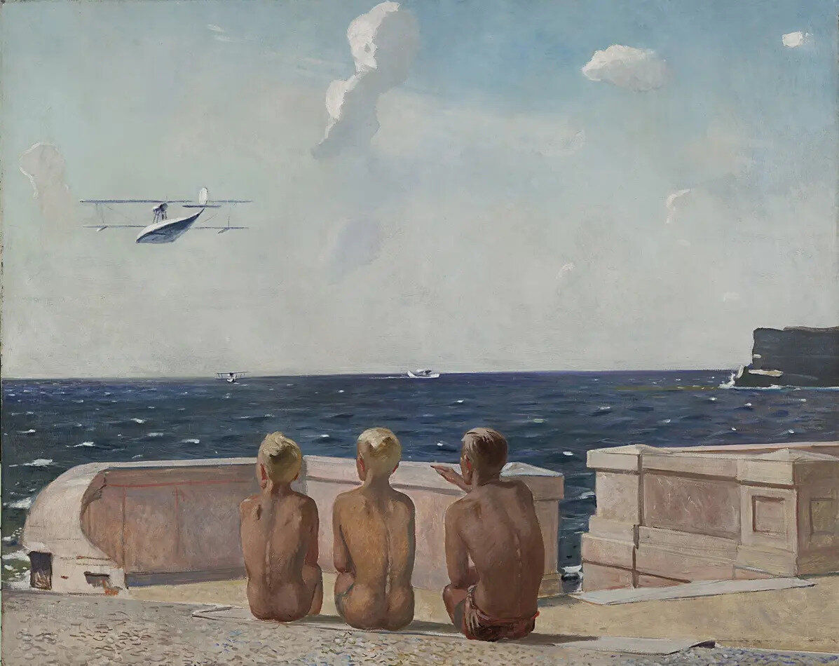 А.А. Дейнека. Будущие летчики, 1938 г. // Государственная Третьяковская галерея, Москва  