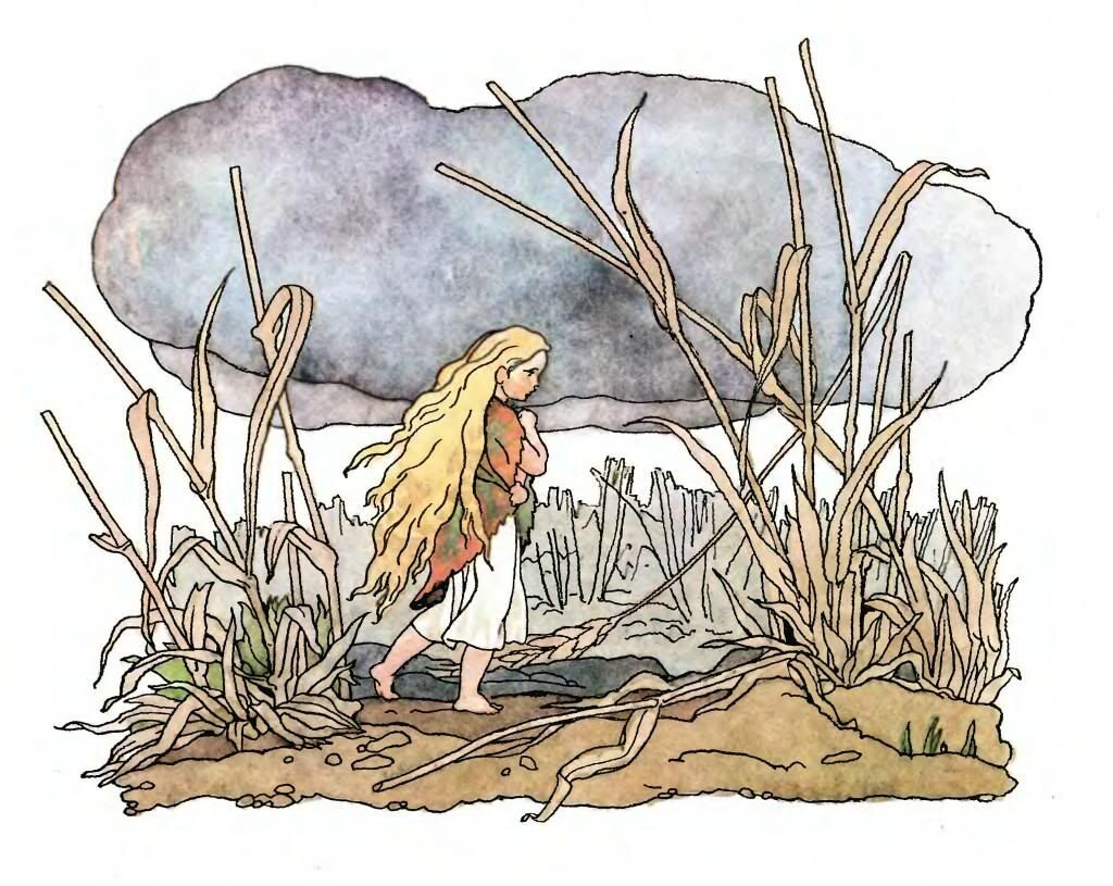 Иллюстрация Дехтерёва к сказке «Дюймовочка» 