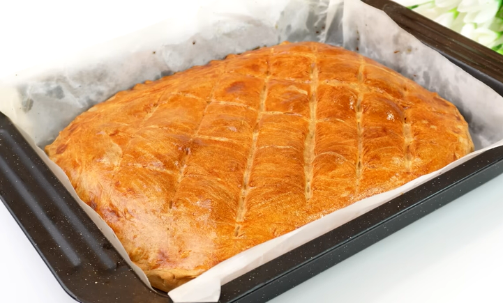 Яблочный пирог на кефире по бабушкиному рецепту