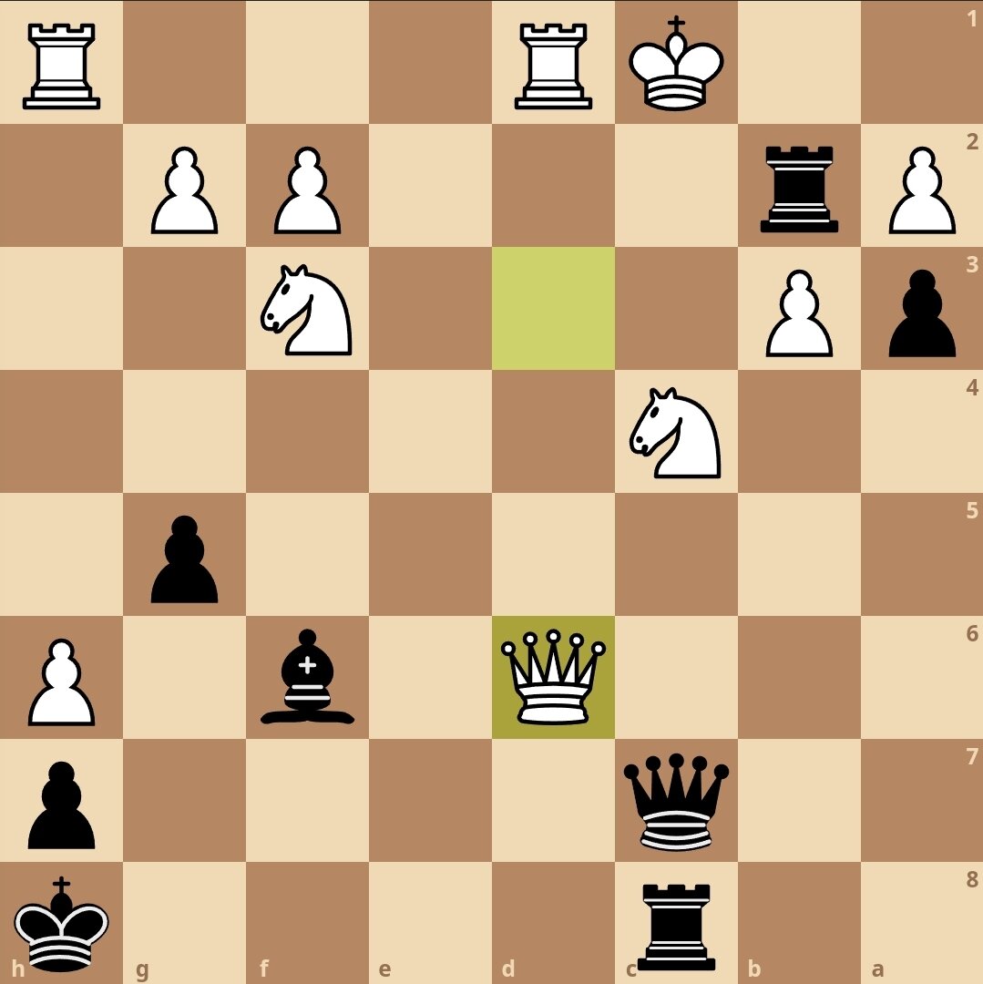 Ход чёрных. Мат в 2 хода