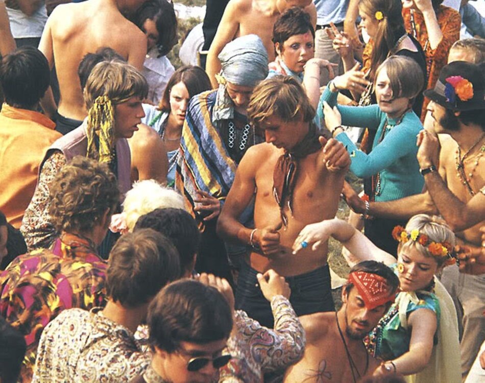 Подлинное фото 1967-го года с калифорнийского фестиваля Summer Of Love