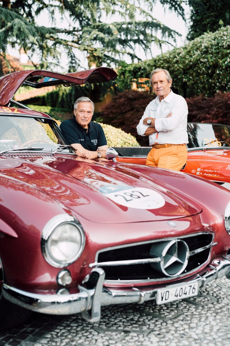 Карл-Фридрих Шойделе и Джеки Икс на ретро-ралли Mille Miglia 2022