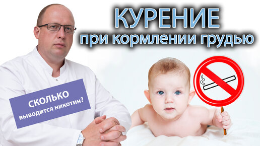 🤱 Курение при ГВ: сколько выводится никотин из грудного молока 🚬