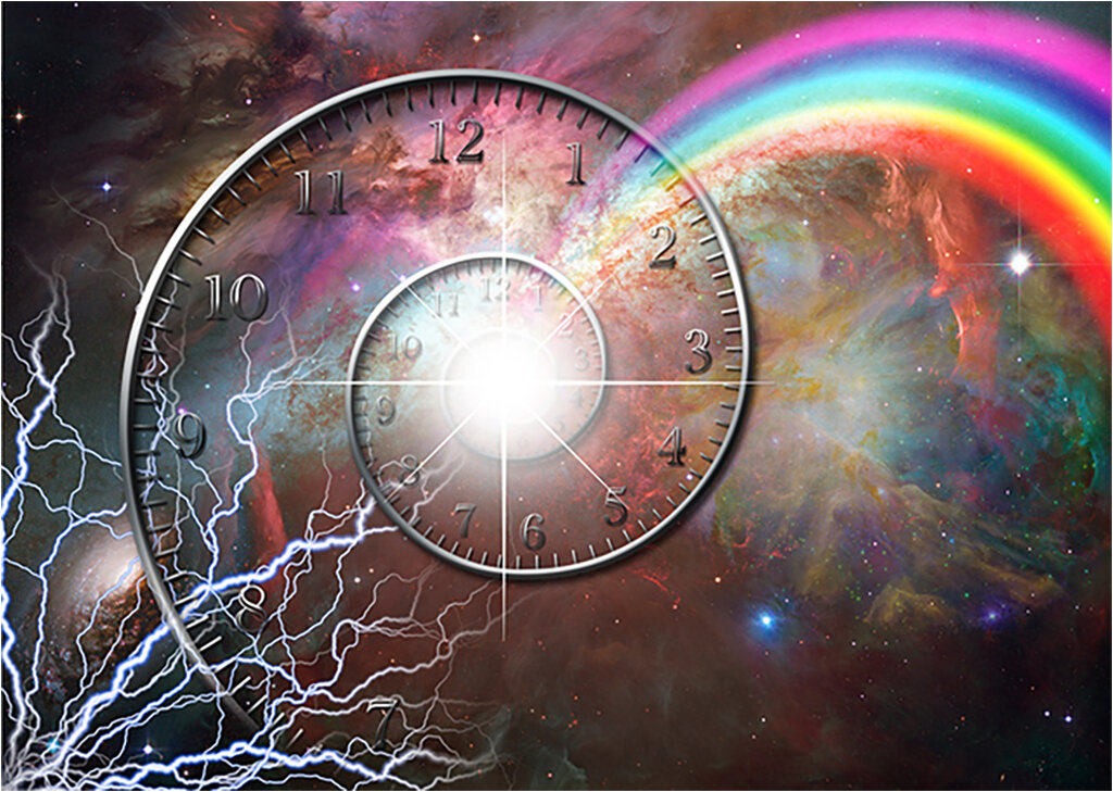 часы "путешествие во времени". механизм вселенной. знаки вселенной часы. сказочные часы. пространство и время.