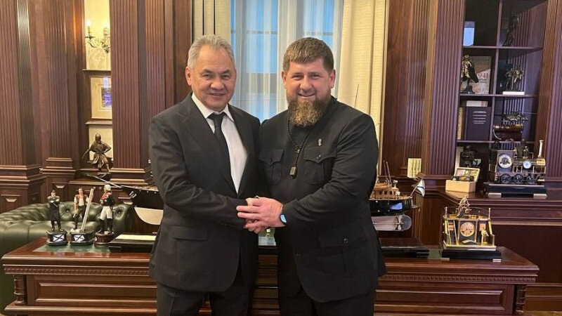     Сергей Шойгу и Рамзан Кадыров. t.me/RKadyrov_95