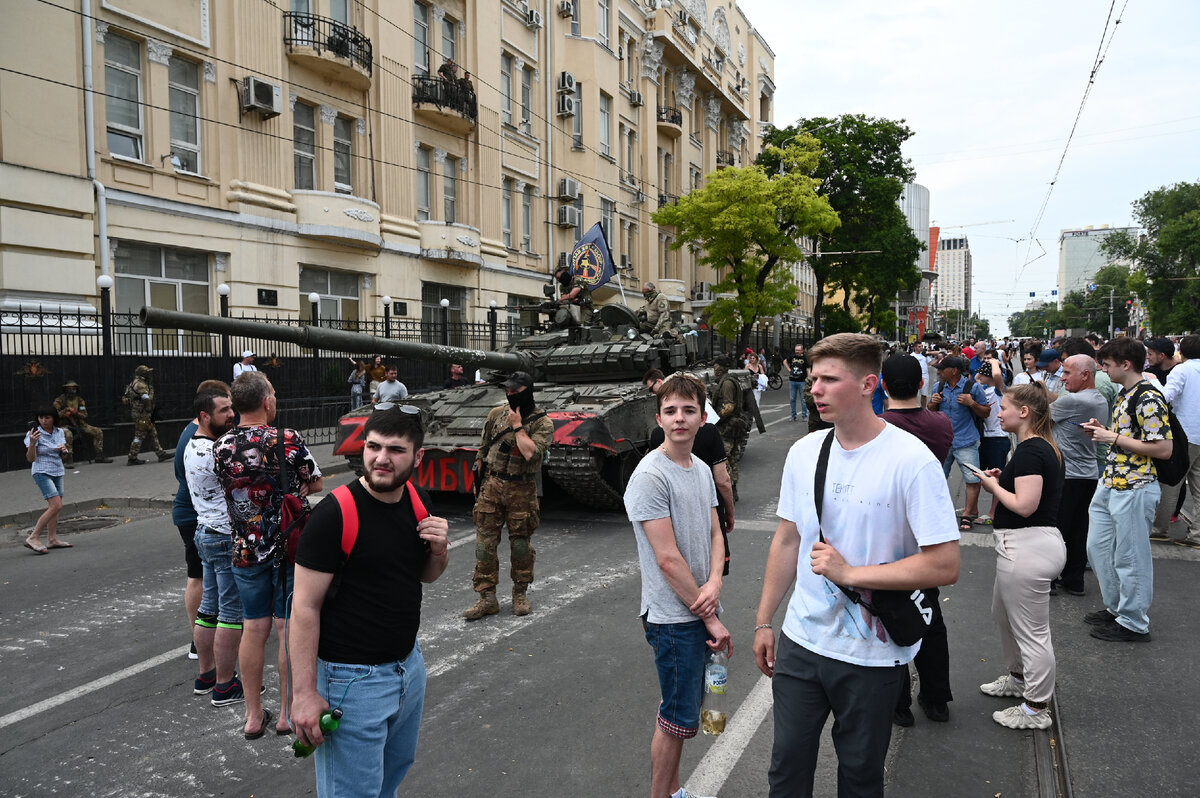 ЧВК Вагнер в Ростове-на-Дону. Фото: РИА Новости