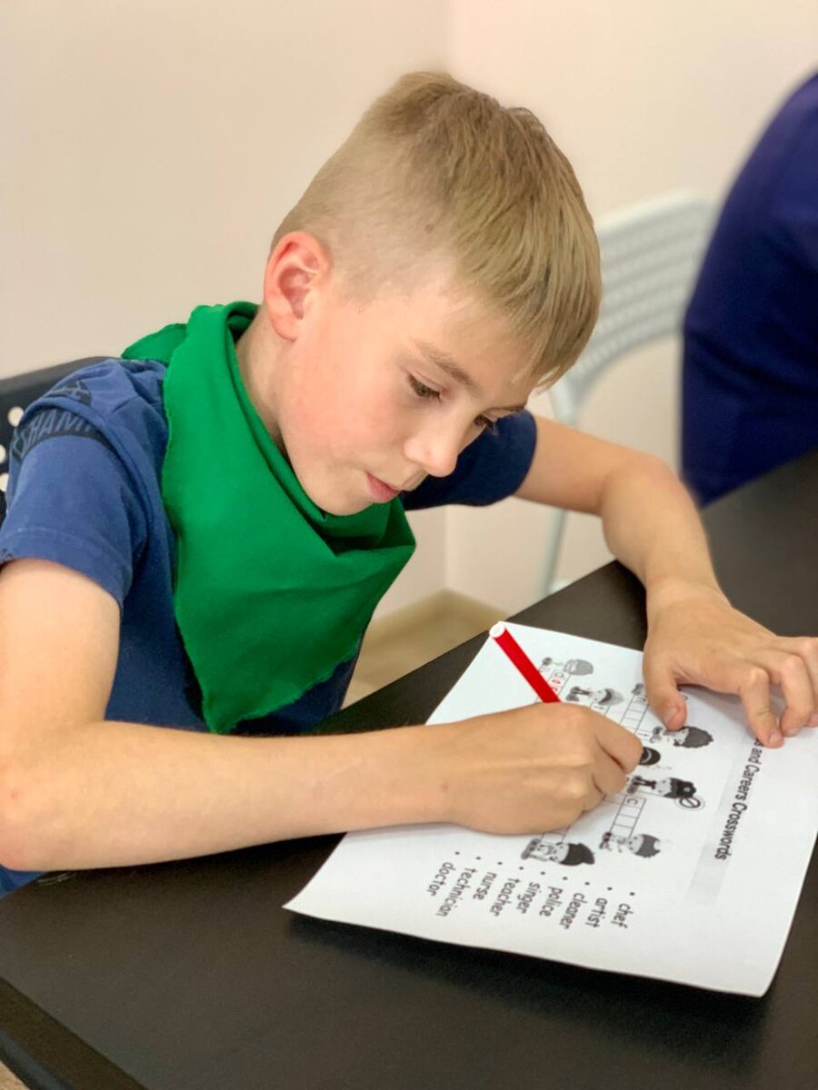 Изучение английских слов решением кроссворда 