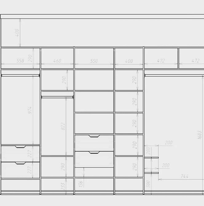 Огромный шкаф-купе своими руками