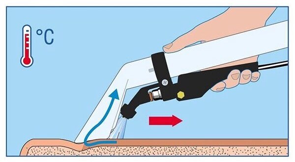 Принцип работы экстракторной чистки.