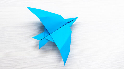 Как сделать оригами ласточку из бумаги