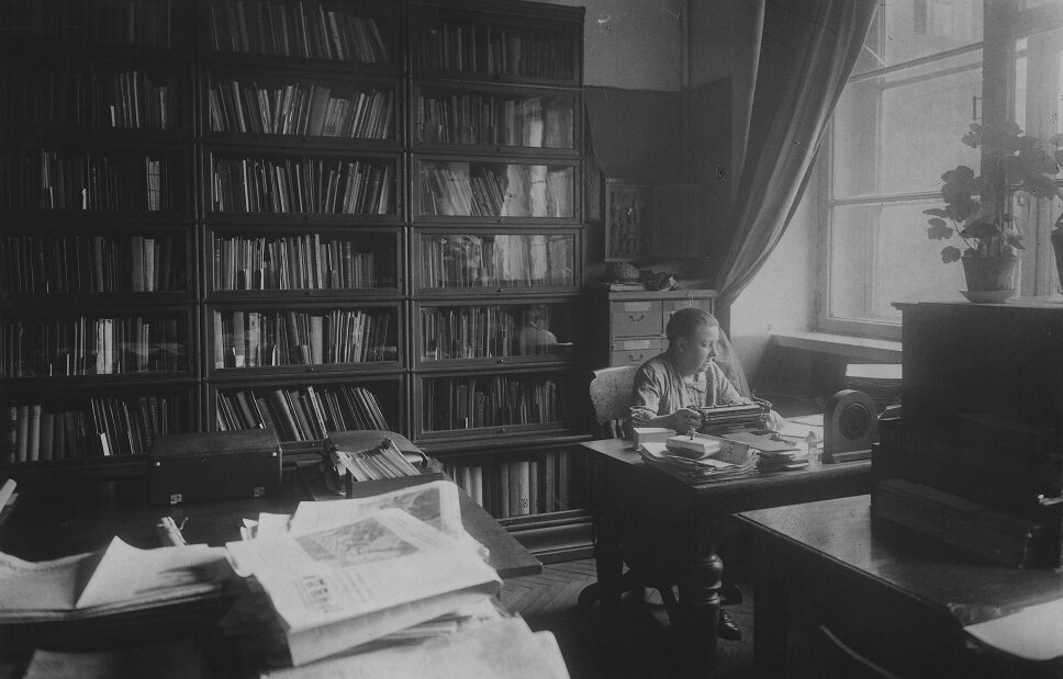 К.И. Голенкина в библиотеке Почвенно-агрономического музея