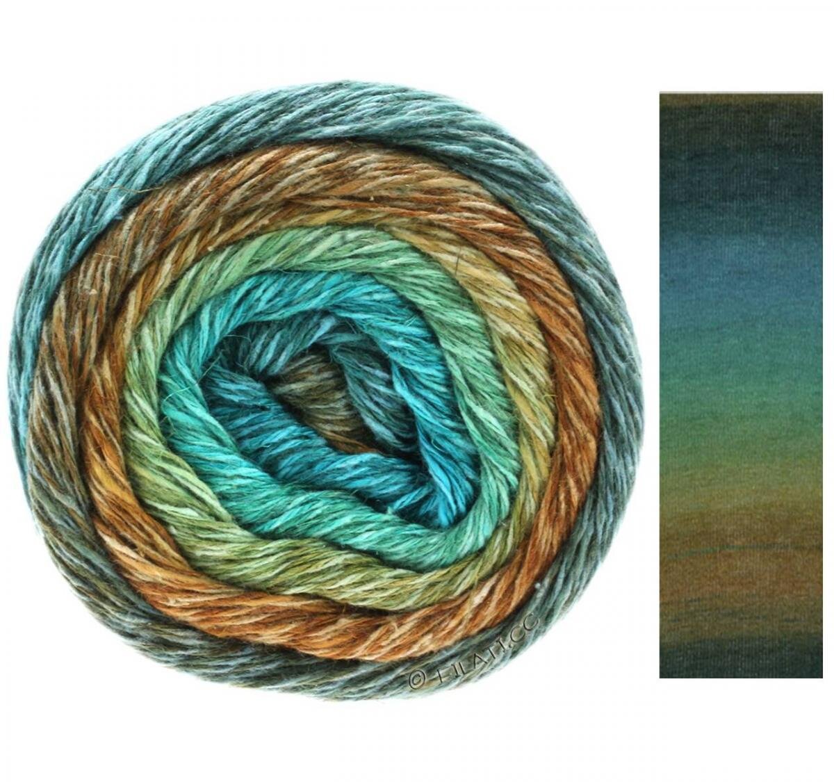 Цветовая палитра пряжи Mare. Листайте вправо, чтобы увидеть больше вариантов.