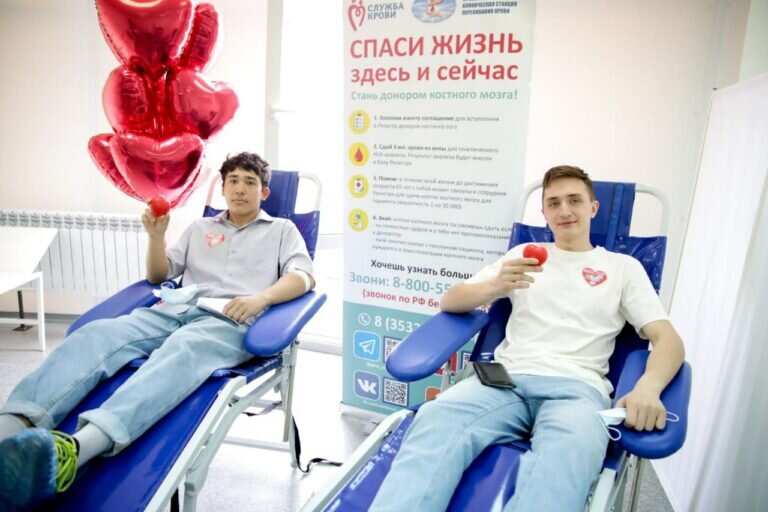    В ОГУ в рамках акции «Спасению жизни говорим мы «Да!» 65 человек стали донорами крови Марина Шарт
