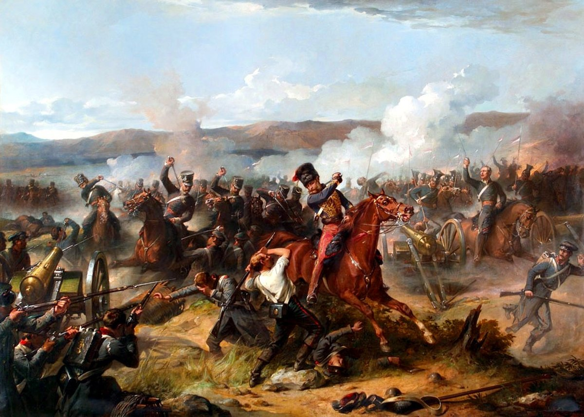 Войн 1 октября. Сражение под Балаклавой 1854. Атака легкой кавалерии 1854