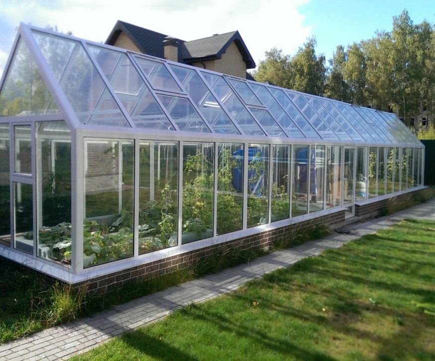 Теплица из стекла