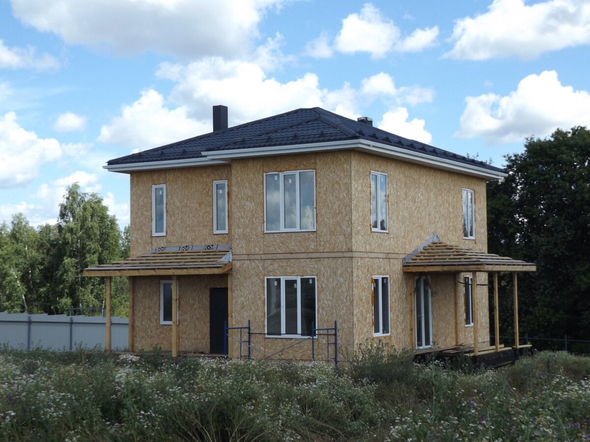 Каркасный дом без отделки